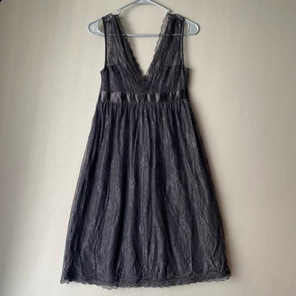 Club Monaco sz 2 lace Y2k goth fairycore slip dress‎ - Picture 5 of 9